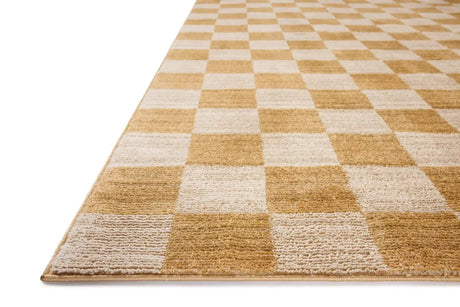 Chris Loves Julia x Loloi Calvin CLV-01 Apricot / Ivory Rug - rug corner