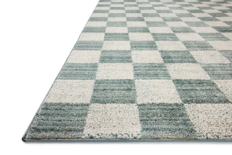 Chris Loves Julia x Loloi Calvin CLV-01 Blue / Ivory Rug - rug corner