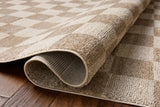 Chris Loves Julia x Loloi Calvin CLV-01 Pebble / Ivory Rug - pile height