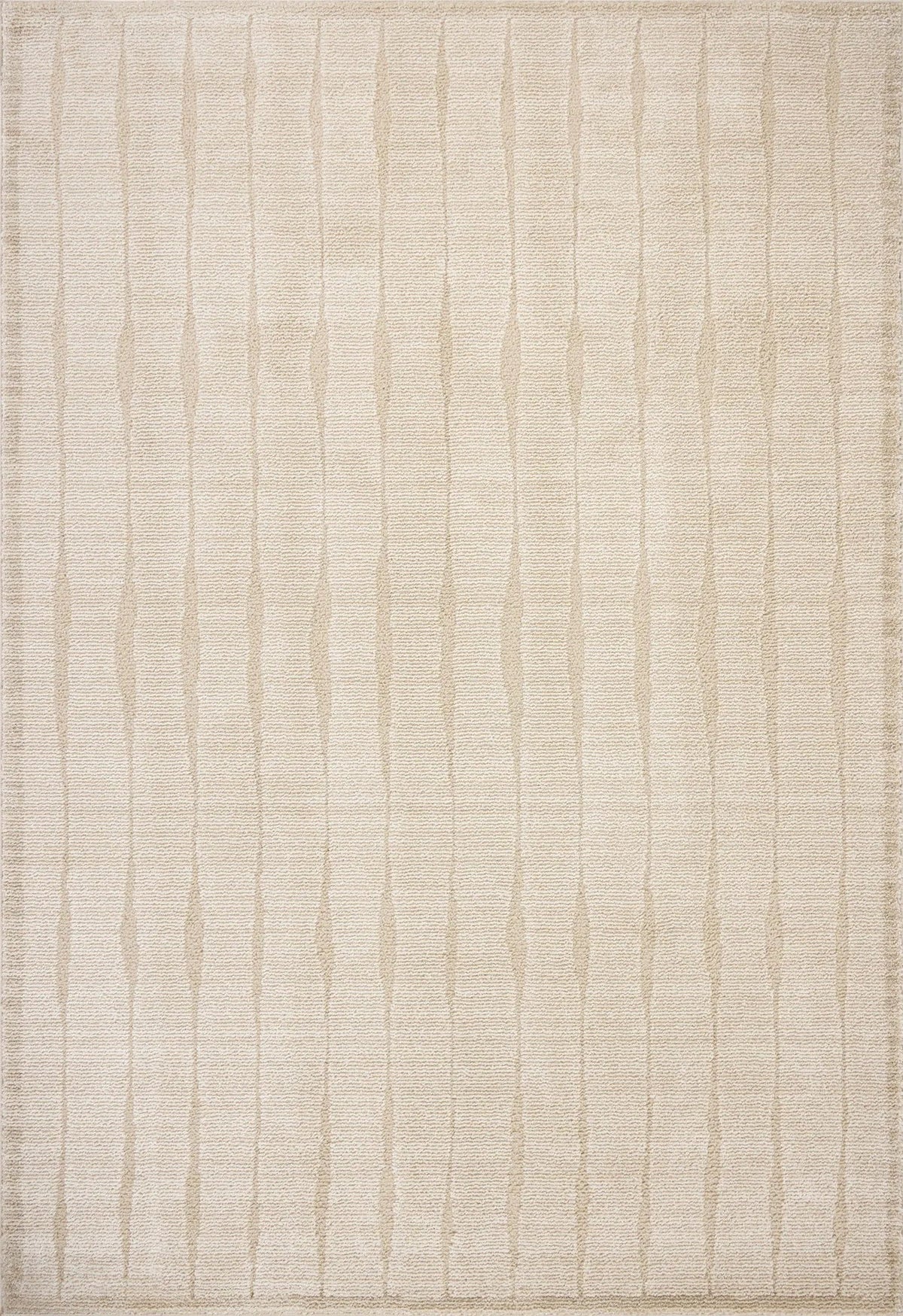 Chris Loves Julia x Loloi Calvin CLV-02 Ivory / Oatmeal Rug - main flat