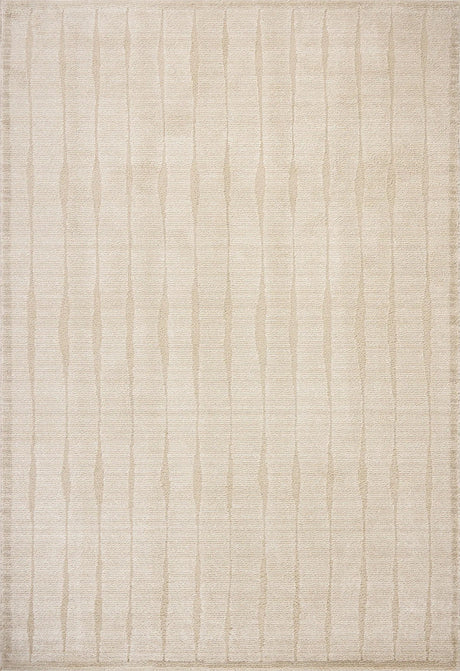 Chris Loves Julia x Loloi Calvin CLV-02 Ivory / Oatmeal Rug - main flat