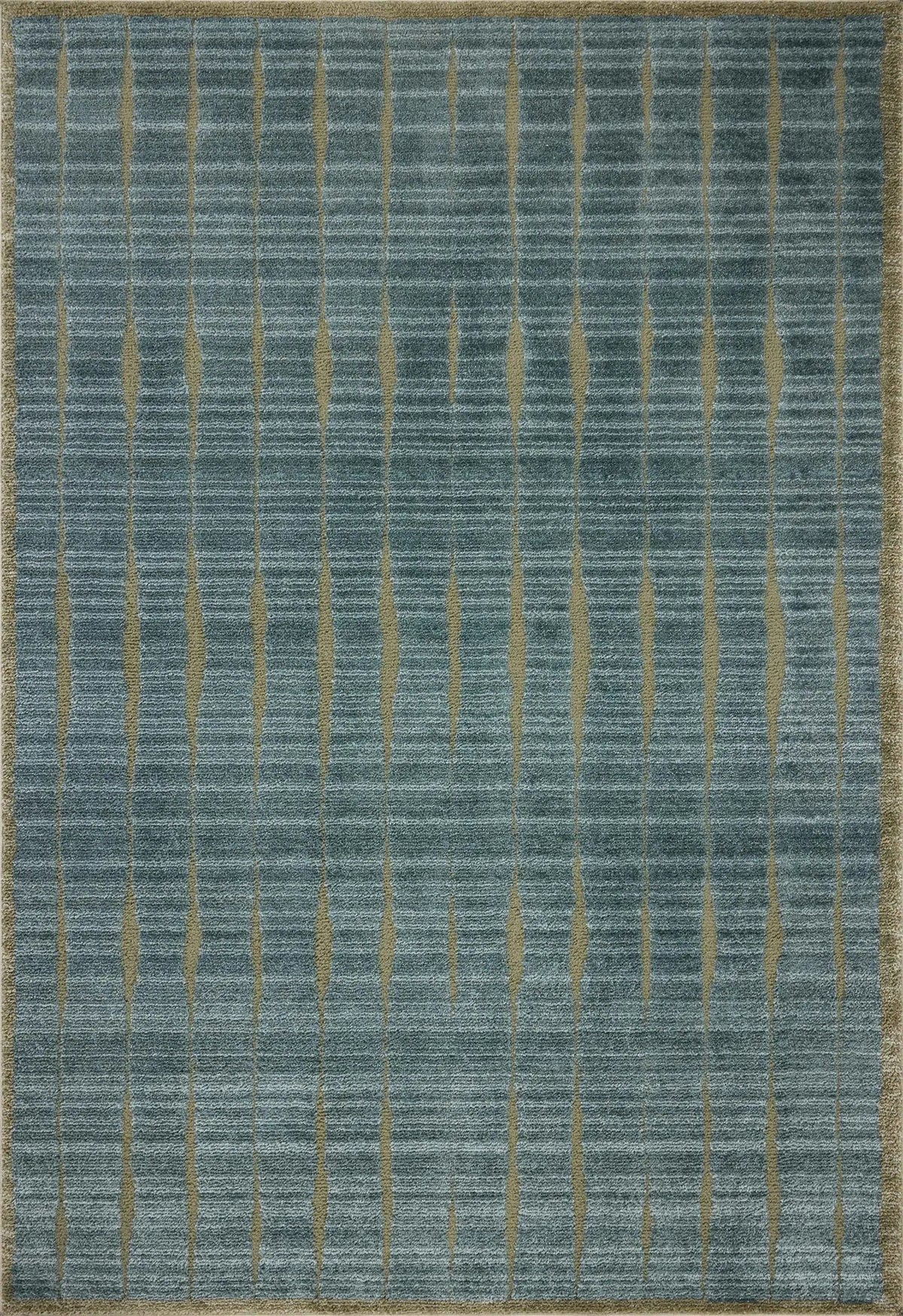 Chris Loves Julia x Loloi Calvin CLV-02 Ocean / Olive Rug - main flat
