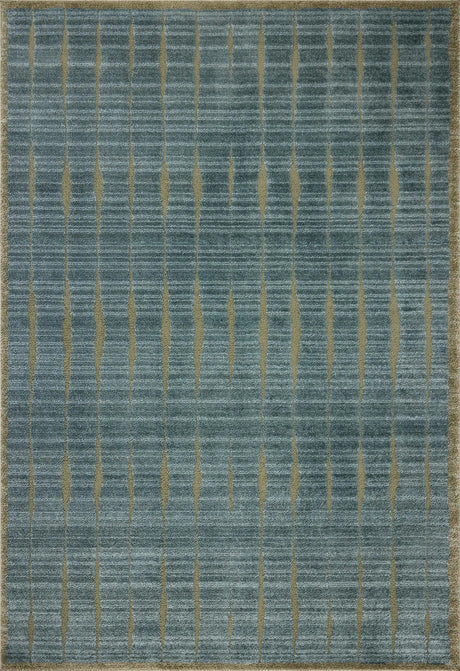 Chris Loves Julia x Loloi Calvin CLV-02 Ocean / Olive Rug - main flat