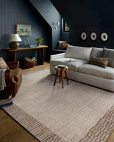 Chris Loves Julia x Loloi Calvin CLV-04 Ivory / Pebble Rug - room scene 3