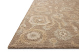 Chris Loves Julia x Loloi Dorothea DRT-01 Bark / Stone Rug - rug corner