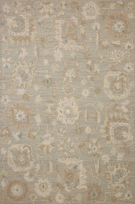 Chris Loves Julia x Loloi Dorothea DRT-01 Stone / Multi Rug - main flat