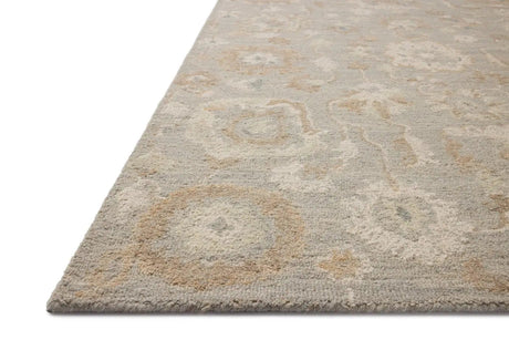 Chris Loves Julia x Loloi Dorothea DRT-01 Stone / Multi Rug - rug corner