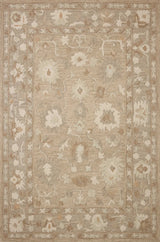 Chris Loves Julia x Loloi Dorothea DRT-02 Khaki / Dove Rug - main flat