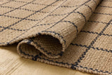Chris Loves Julia x Loloi Fletcher FLE-01 Natural / Black Rug - pile height
