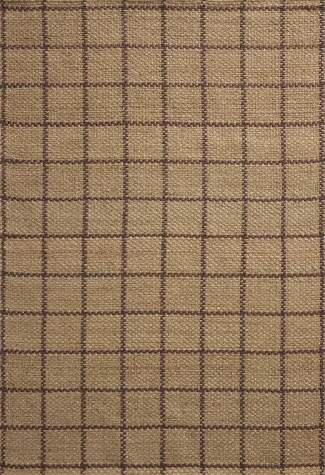 Chris Loves Julia x Loloi Fletcher FLE-01 Natural / Brown Rug - main flat