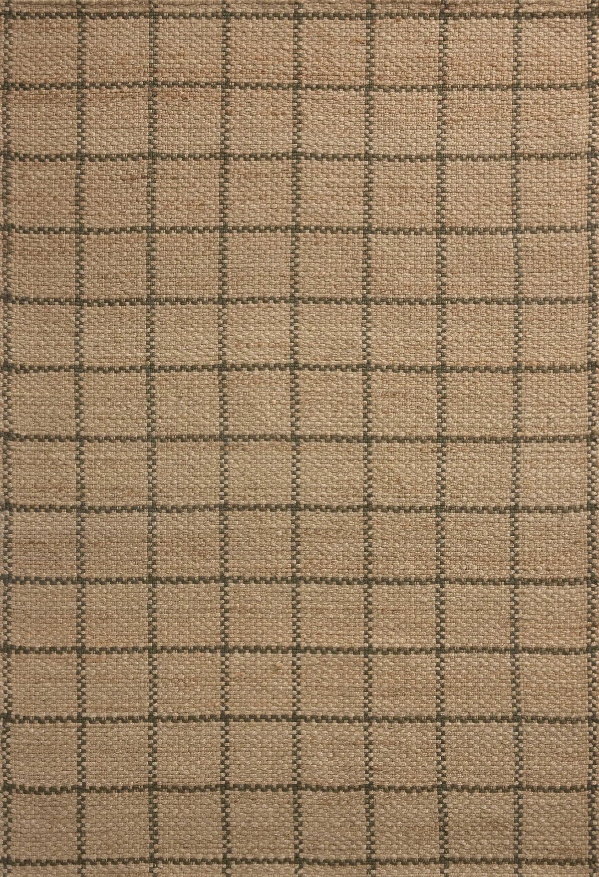 Chris Loves Julia x Loloi Fletcher FLE-01 Natural / Olive Rug - main flat