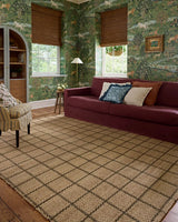 Chris Loves Julia x Loloi Fletcher FLE-01 Natural / Olive Rug - room scene 3