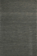 Chris Loves Julia x Loloi Henry HEY-01 Charcoal / Ivory Rug - main flat