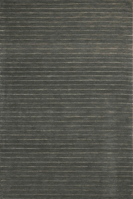 Chris Loves Julia x Loloi Henry HEY-01 Charcoal / Ivory Rug - main flat