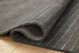 Chris Loves Julia x Loloi Henry HEY-01 Charcoal / Ivory Rug - pile height