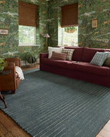 Chris Loves Julia x Loloi Henry HEY-01 Denim / Ivory Rug - room scene 3