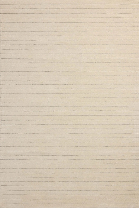 Chris Loves Julia x Loloi Henry HEY-01 Ivory / Dove Rug - main flat