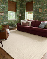 Chris Loves Julia x Loloi Henry HEY-01 Ivory / Dove Rug - room scene 3