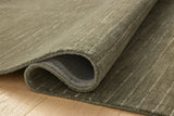 Chris Loves Julia x Loloi Henry HEY-01 Olive / Ivory Rug - pile height