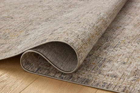 Chris Loves Julia x Loloi Ida IDA-01 Taupe / Multi Rug - pile height