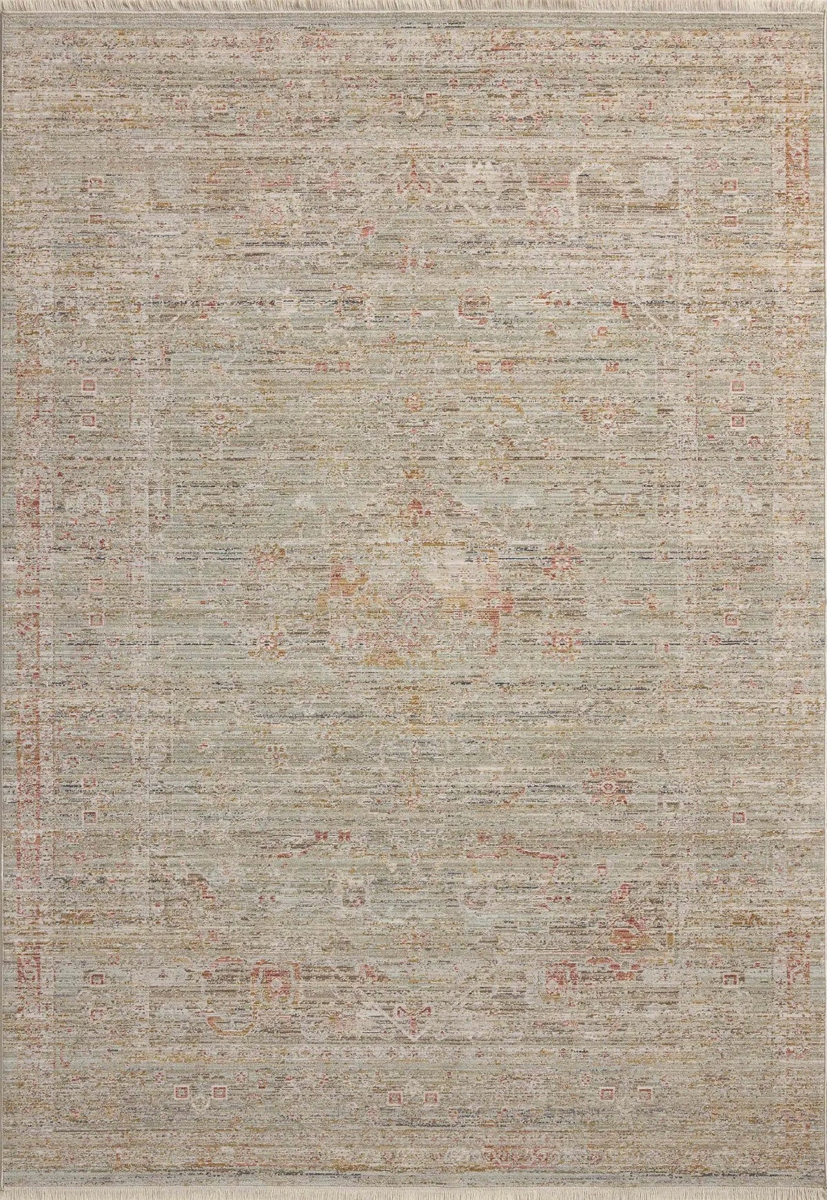 Chris Loves Julia x Loloi Ida IDA-05 Spa / Sunrise Rug - main flat