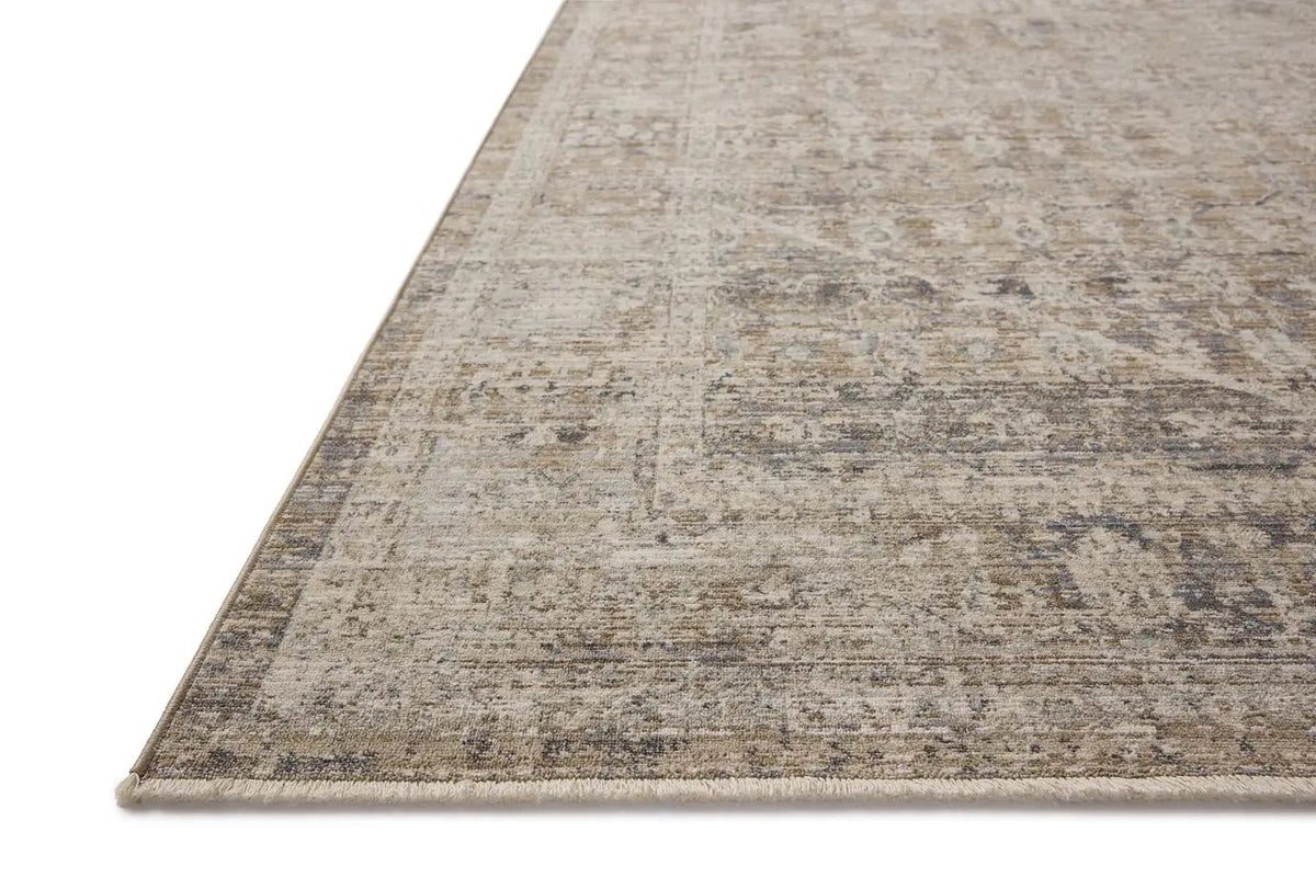 Chris Loves Julia x Loloi Ida IDA-06 Slate / Natural Rug - rug corner