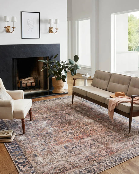 Chris Loves Julia x Loloi Jules 2-Jul Terracotta / Multi Rug - room scene 2