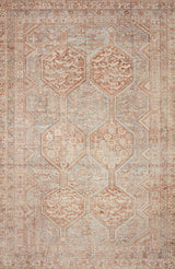 Chris Loves Julia x Loloi Jules 4-Jul Tangerine / Mist Rug - main flat