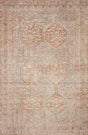 Chris Loves Julia x Loloi Jules 4-Jul Tangerine / Mist Rug - main flat