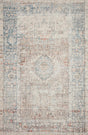 Chris Loves Julia x Loloi Jules 7-Jul Natural / Ocean Rug - main flat
