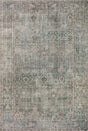 Chris Loves Julia x Loloi Jules 8-Jul Emerald / Antique Ivory Rug - main flat