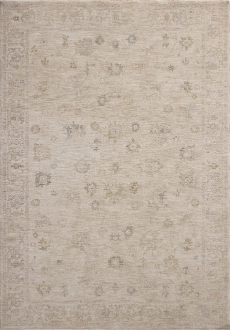 Chris Loves Julia x Loloi Louisa LOI-01 Oatmeal / Stone Rug - main flat