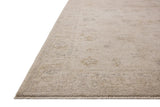 Chris Loves Julia x Loloi Louisa LOI-01 Oatmeal / Stone Rug - rug corner
