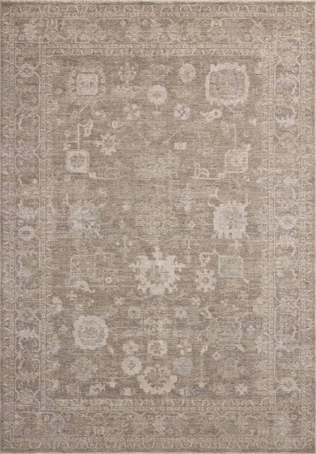 Chris Loves Julia x Loloi Louisa LOI-03 Taupe / Ivory Rug - main flat