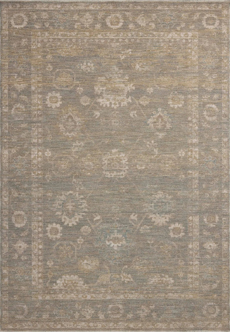 Chris Loves Julia x Loloi Louisa LOI-04 Lagoon / Ivory Rug - main flat