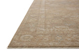 Chris Loves Julia x Loloi Louisa LOI-04 Taupe / Gold Rug - rug corner