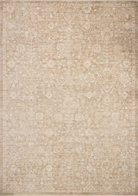 Chris Loves Julia x Loloi Palma PLM-01 Bark / Natural Rug - main flat