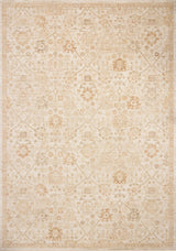 Chris Loves Julia x Loloi Palma PLM-04 Natural / Spice Rug - main flat