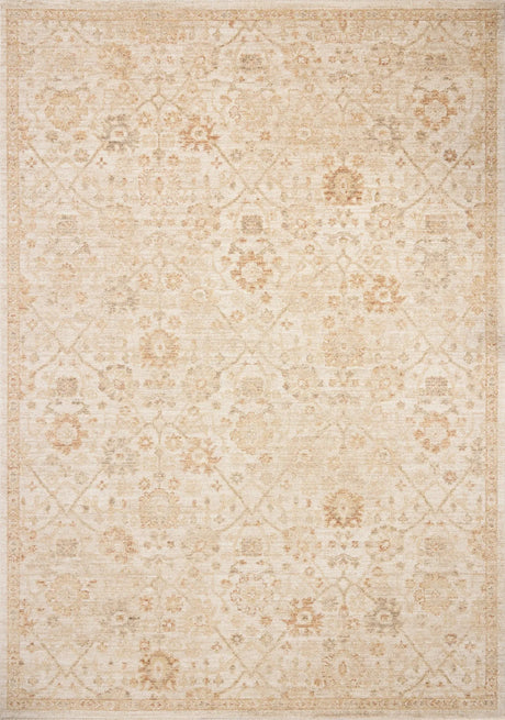 Chris Loves Julia x Loloi Palma PLM-04 Natural / Spice Rug - main flat