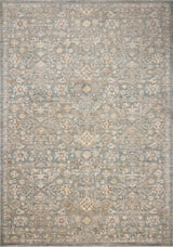 Chris Loves Julia x Loloi Palma PLM-05 Blue / Natural Rug - main flat