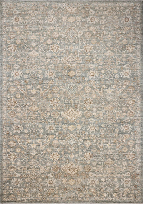 Chris Loves Julia x Loloi Palma PLM-05 Blue / Natural Rug - main flat