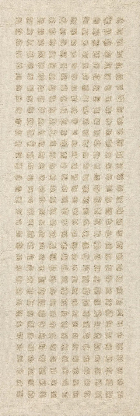 Chris Loves Julia x Loloi Polly POL-01 Ivory / Natural Rug - runner flat
