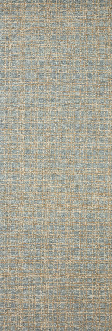 Chris Loves Julia x Loloi Polly POL-03 Blue / Sand Rug - runner flat