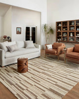 Chris Loves Julia x Loloi Polly POL-04 Beige / Tobacco Rug - room scene 2