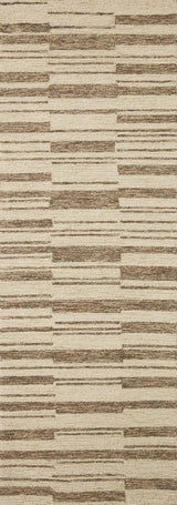 Chris Loves Julia x Loloi Polly POL-04 Beige / Tobacco Rug - runner flat