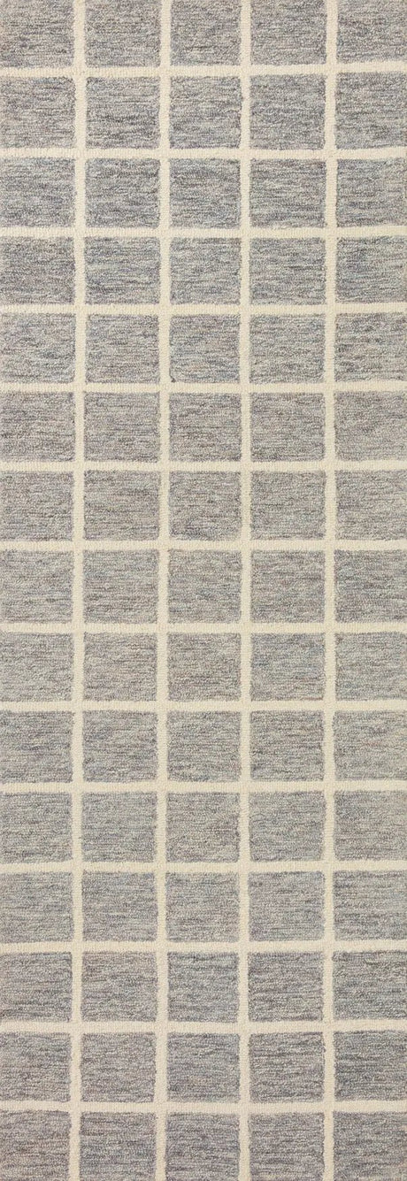 Chris Loves Julia x Loloi Polly POL-05 Slate / Ivory Rug - runner flat