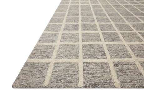 Chris Loves Julia x Loloi Polly POL-05 Slate / Ivory Rug - rug corner
