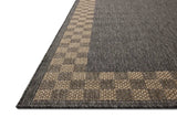 Chris Loves Julia x Loloi Providence PRC-01 Charcoal / Natural Rug - rug corner