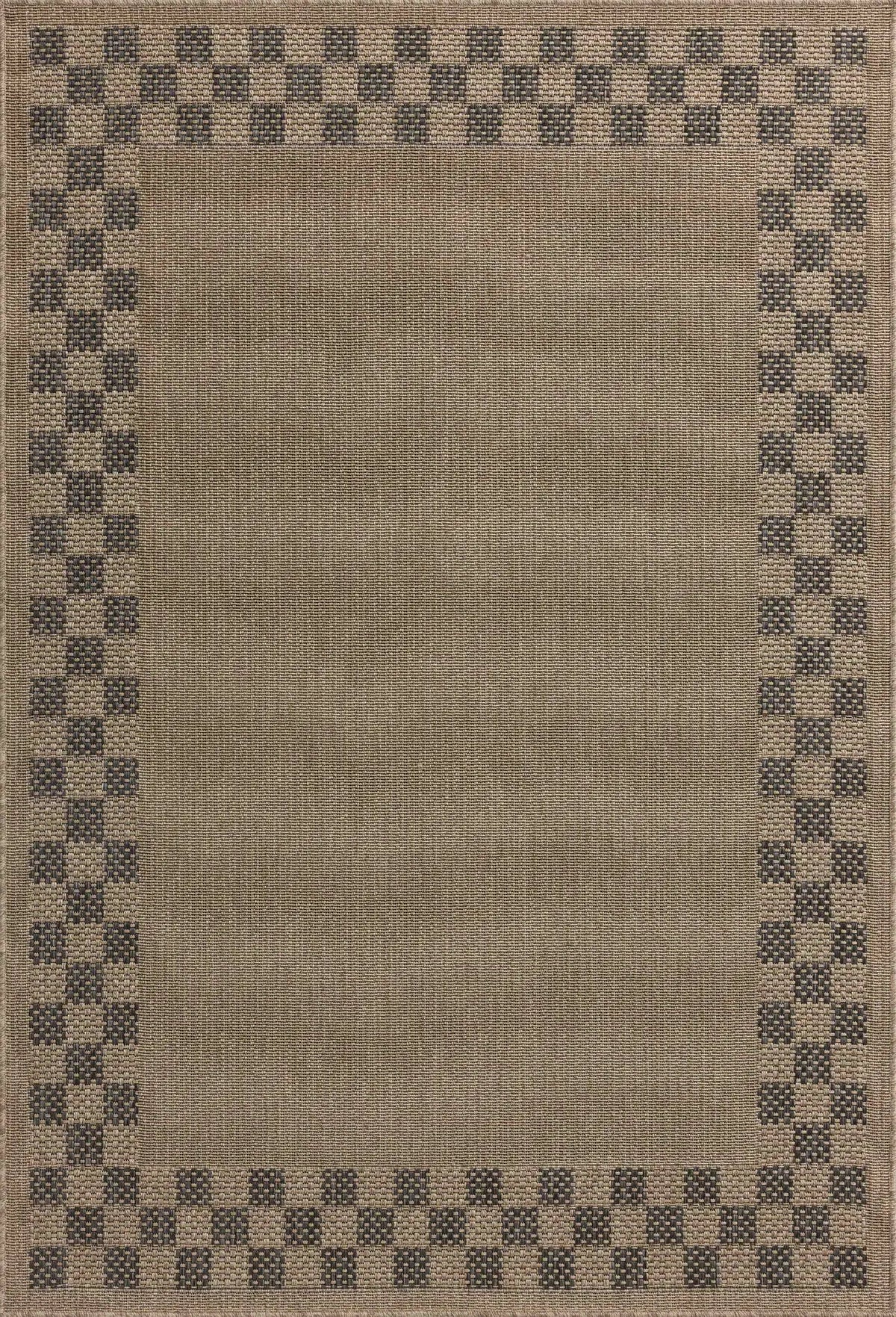Chris Loves Julia x Loloi Providence PRC-01 Natural / Charcoal Rug - main flat