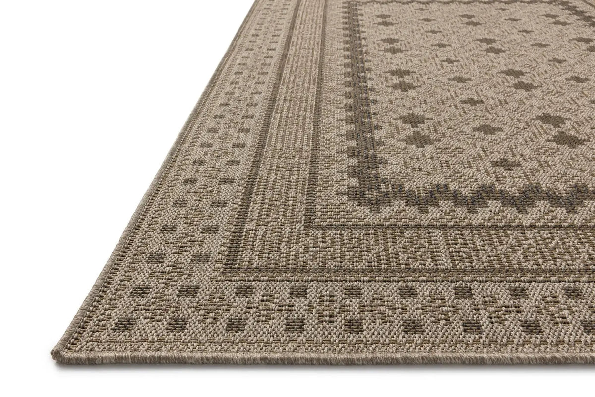 Chris Loves Julia x Loloi Providence PRC-06 Charcoal / Dove Rug - rug corner
